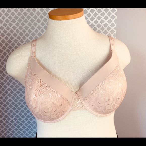 Adrienne Vittadini Bra 42D Beige EUC - Picture 2 of 8